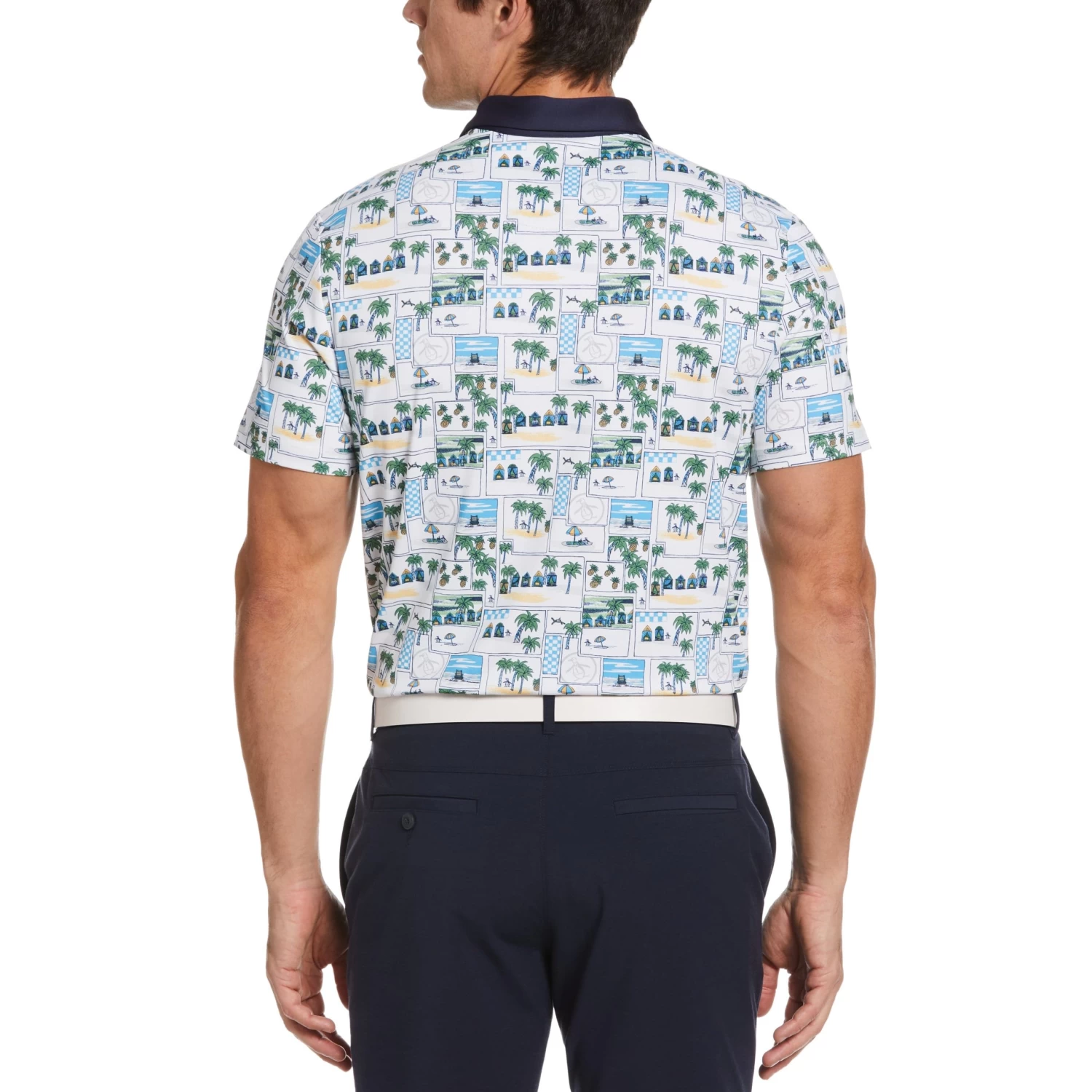 Original Penguin Beach Club Print Golf Polo 2 Original Penguin Beach Club Print Golf Polo - Image 2