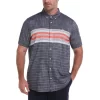 Original Penguin Big & Tall Engineered Chest Stripe Shirt