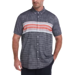 Original Penguin Big & Tall Engineered Chest Stripe Shirt