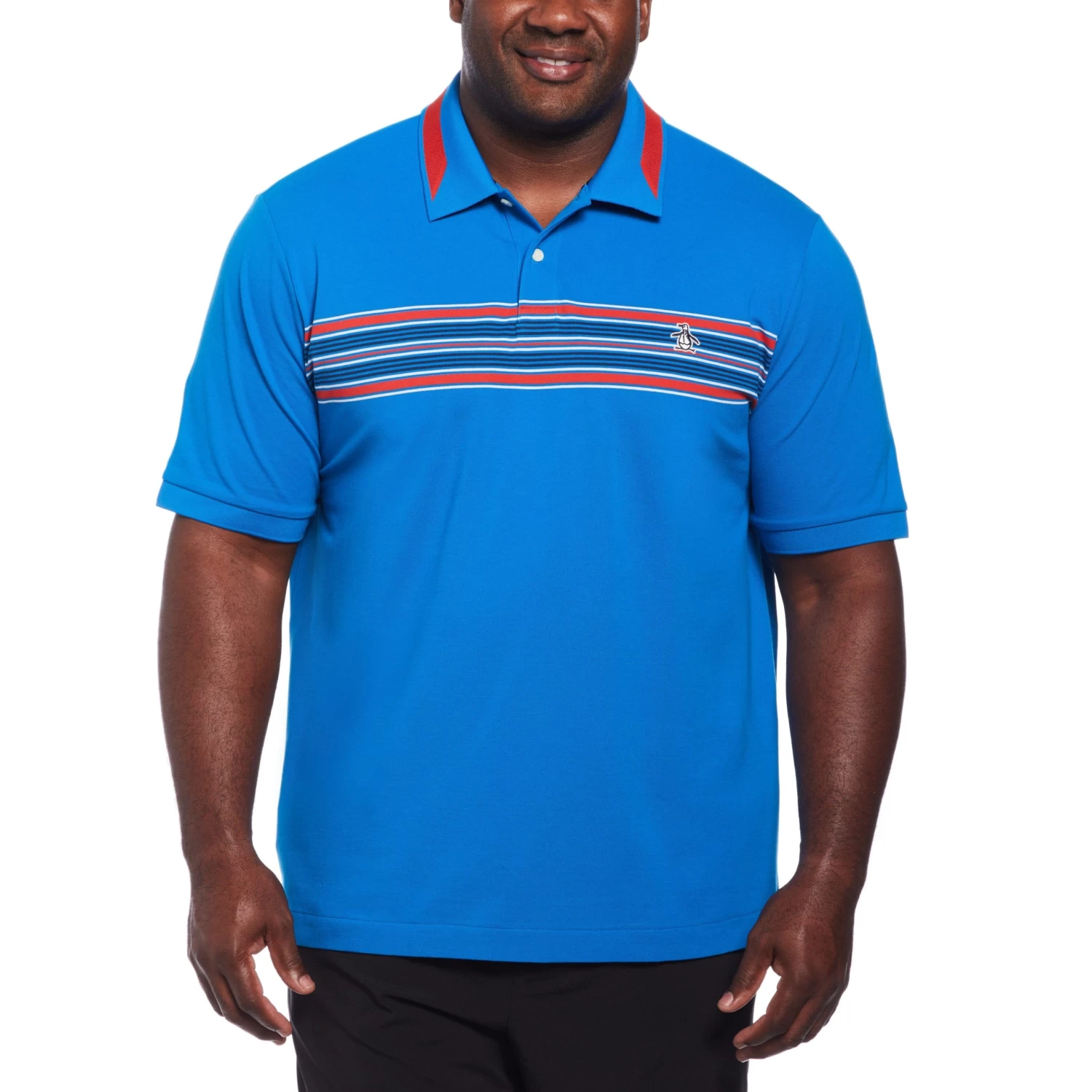 Original Penguin Big And Tall Micro Pique Chest Stripe Polo 1 Original Penguin Big And Tall Micro Pique Chest Stripe Polo