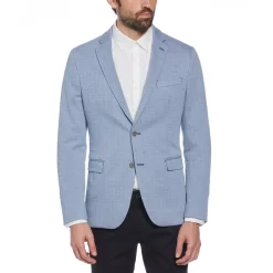Original Penguin Blue Herringbone Knit Blazer