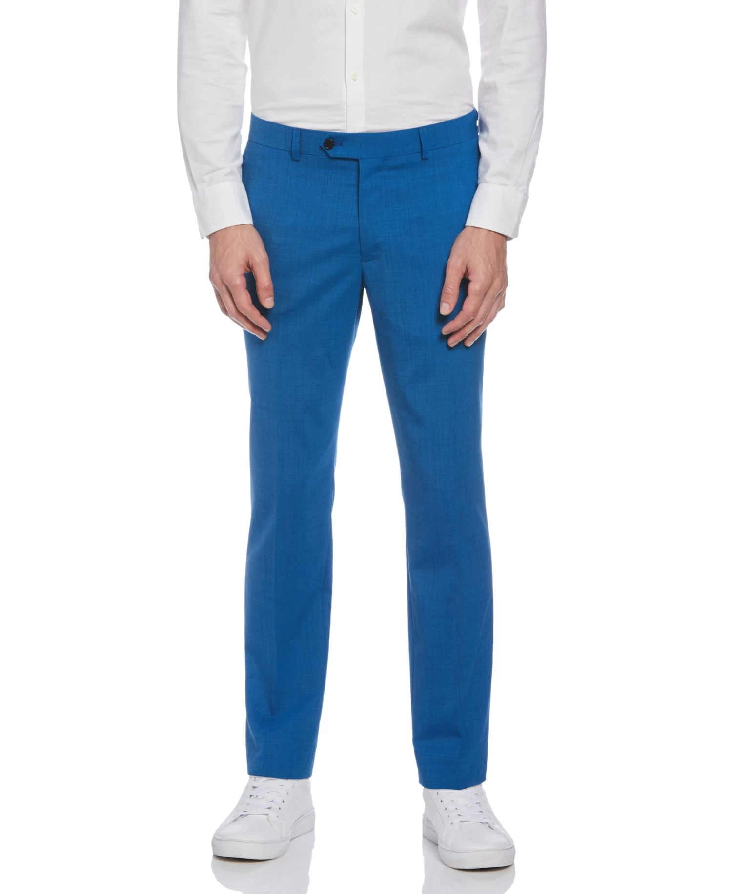 Original Penguin Blue Textured Wool Blend Two Piece Suit 5 Original Penguin Blue Textured Wool Blend Two Piece Suit - Image 5