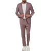 Original Penguin Dusty Rose Wool Blend Two Piece Suit