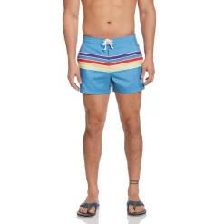 Original Penguin Engineered Stripe Box Swim Short