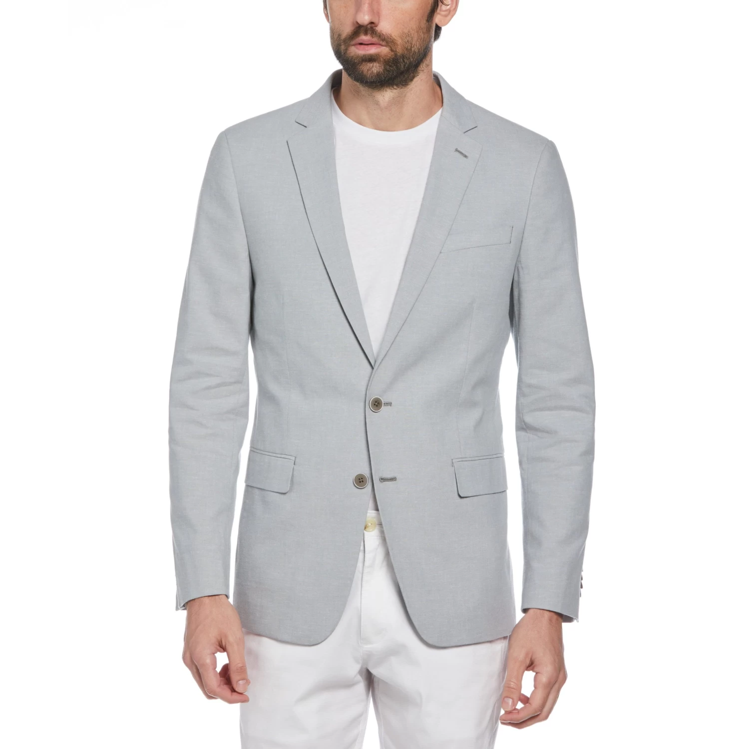 Original Penguin Green Plaid Linen Blend Chambray Jacket 1 Original Penguin Green Plaid Linen Blend Chambray Jacket