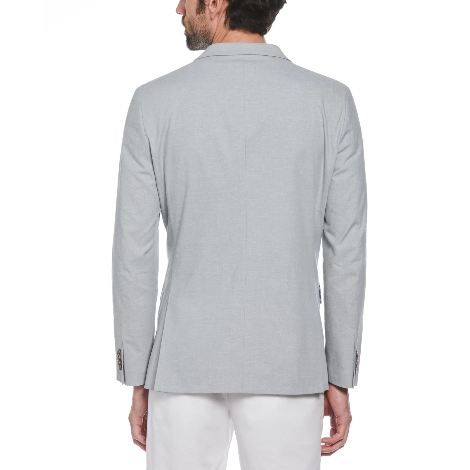 Original Penguin Green Plaid Linen Blend Chambray Jacket 2 Original Penguin Green Plaid Linen Blend Chambray Jacket - Image 2