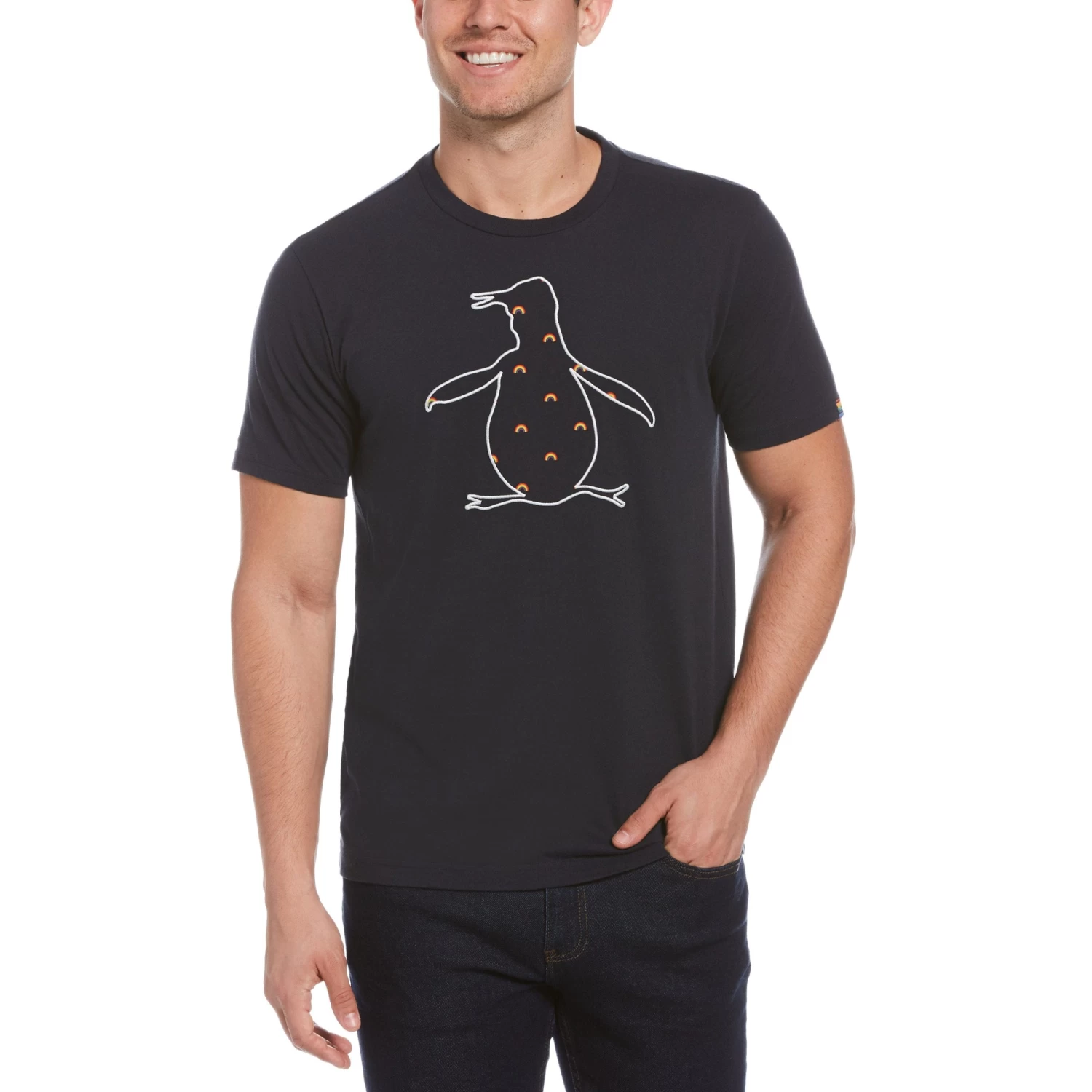 Original Penguin Pride Rainbow Fill Pete Tee 1 Original Penguin Pride Rainbow Fill Pete Tee