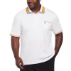 Original Penguin Striped Collar And Cuff Interlock Polo