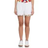 Original Penguin Women's 3" Printed Trim Stretch Tennis Shorts