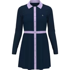 Original Penguin Women's Color Block Shirtdress -Original Penguin Store Womens Color Block Shirtdress Black Iris Original Penguin 3 scaled