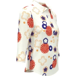 Original Penguin Women's Retro Floral Printed Golf Polo -Original Penguin Store Womens Retro Floral Printed Golf Polo Original Penguin 3 scaled