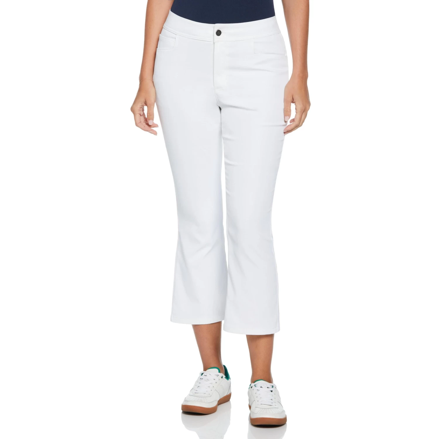 Original Penguin Women's Veronica Open Front Crop Flare Golf Pant 1 Original Penguin Women's Veronica Open Front Crop Flare Golf Pant
